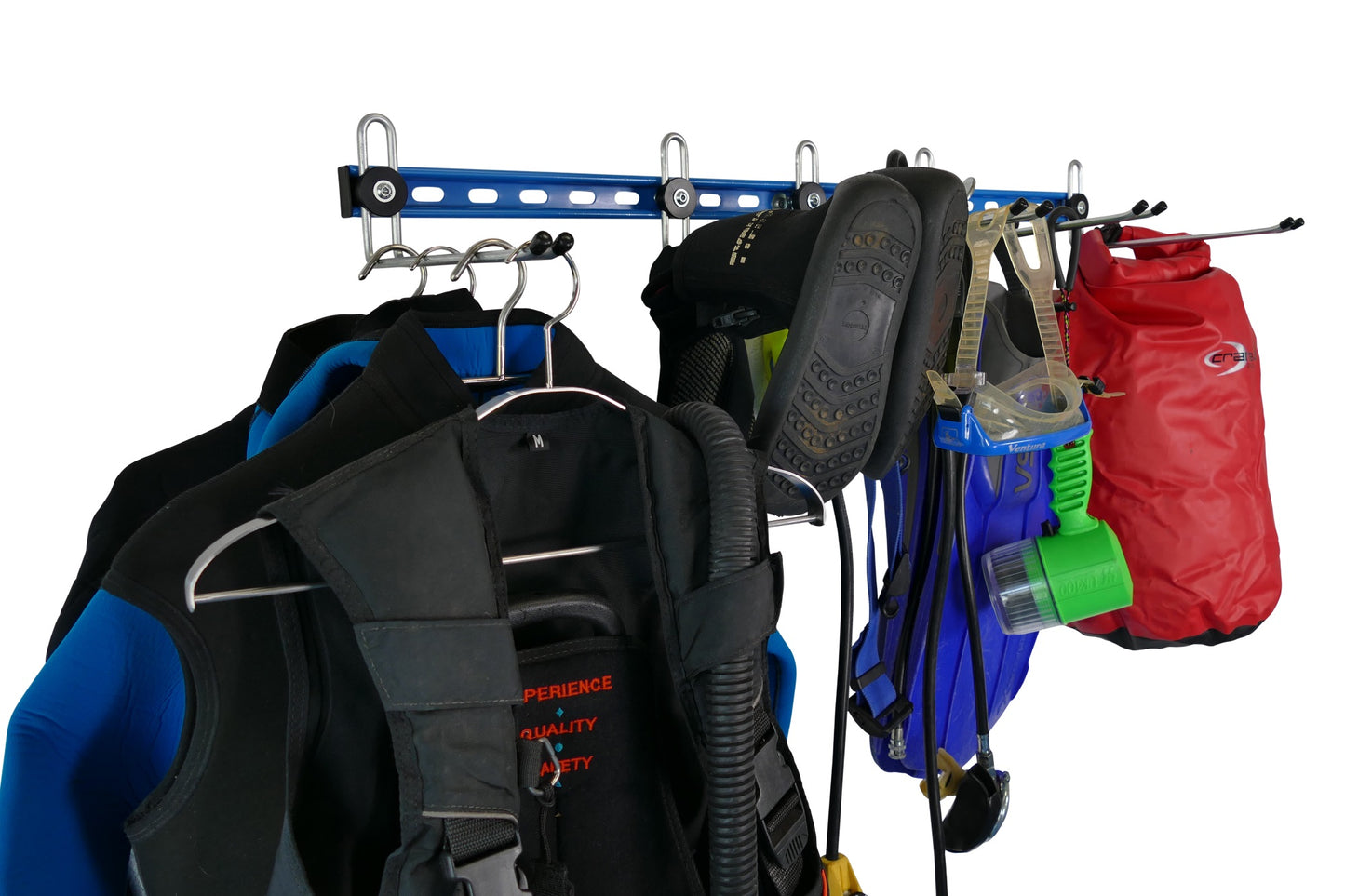 Watersports equipment storage rack