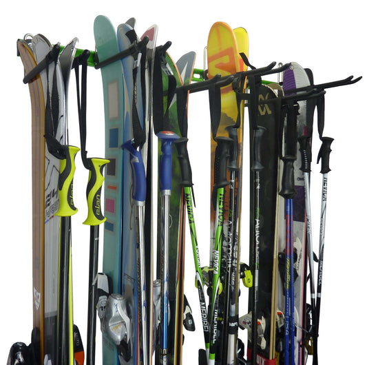 Ski and Snowboard Wall Rack - for up to 12 pairs of skis or 6 snowboards