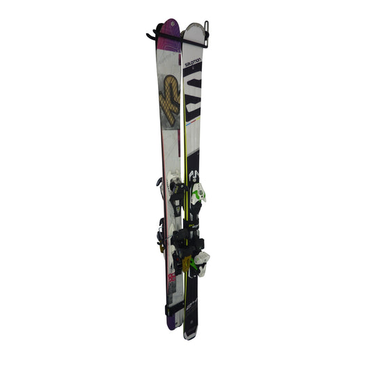 Ski wall mount - for 2 pairs of skis, poles and a helmet.