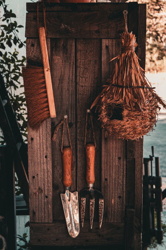 Maximize Vertical Space with Garden Tool Hooks