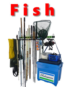 Fishing tackle storage rack