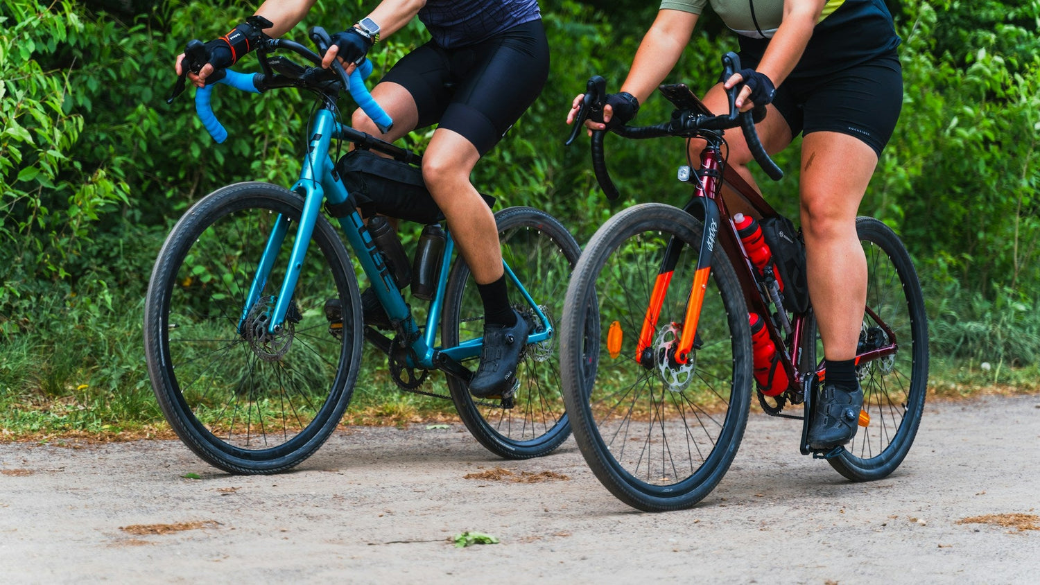 Gravel bike wall storage