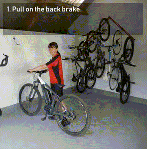 Bike wall hanger for 1 bike. GearHooks® B1