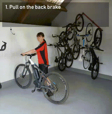Horizontal bike hanger hotsell