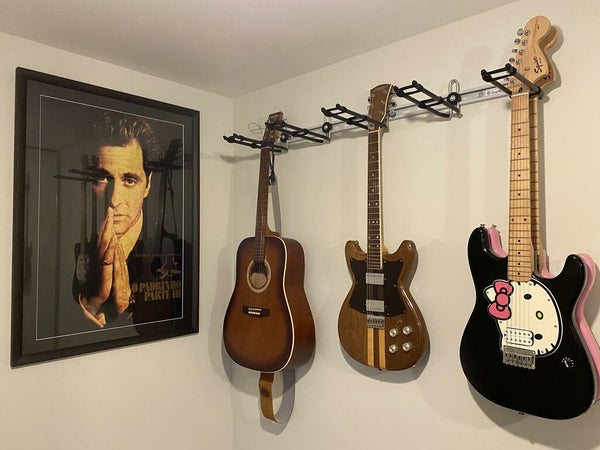 Guitar wall mount - wall mounting guitar racks