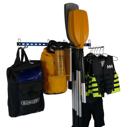 Watersports equipment storage rack