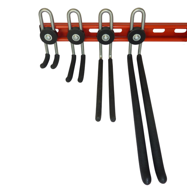 Additional GearHooks bike accessory storage hooks for trackpump, maintenance stand, helmets, clothing, tools and spares