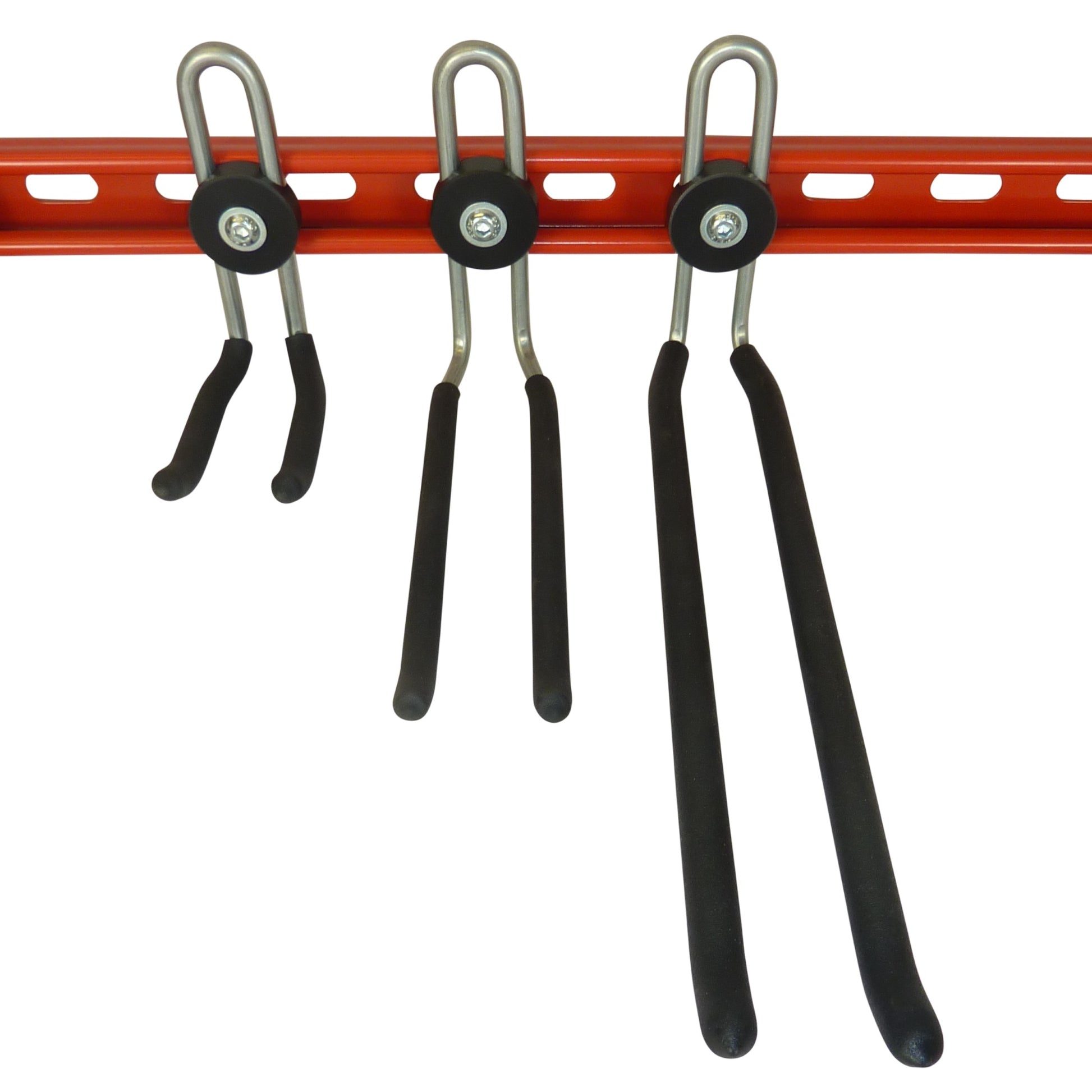 Additional GearHooks bike accessory storage hooks for trackpump, maintenance stand, helmets, clothing, tools and spares