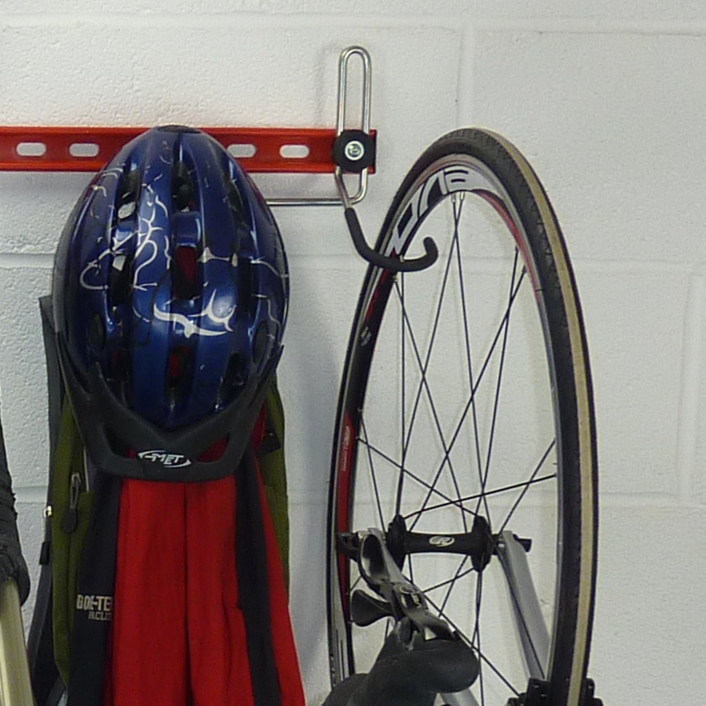 Bike Gear Wall Rack for bikes sets of helmets - Main Image