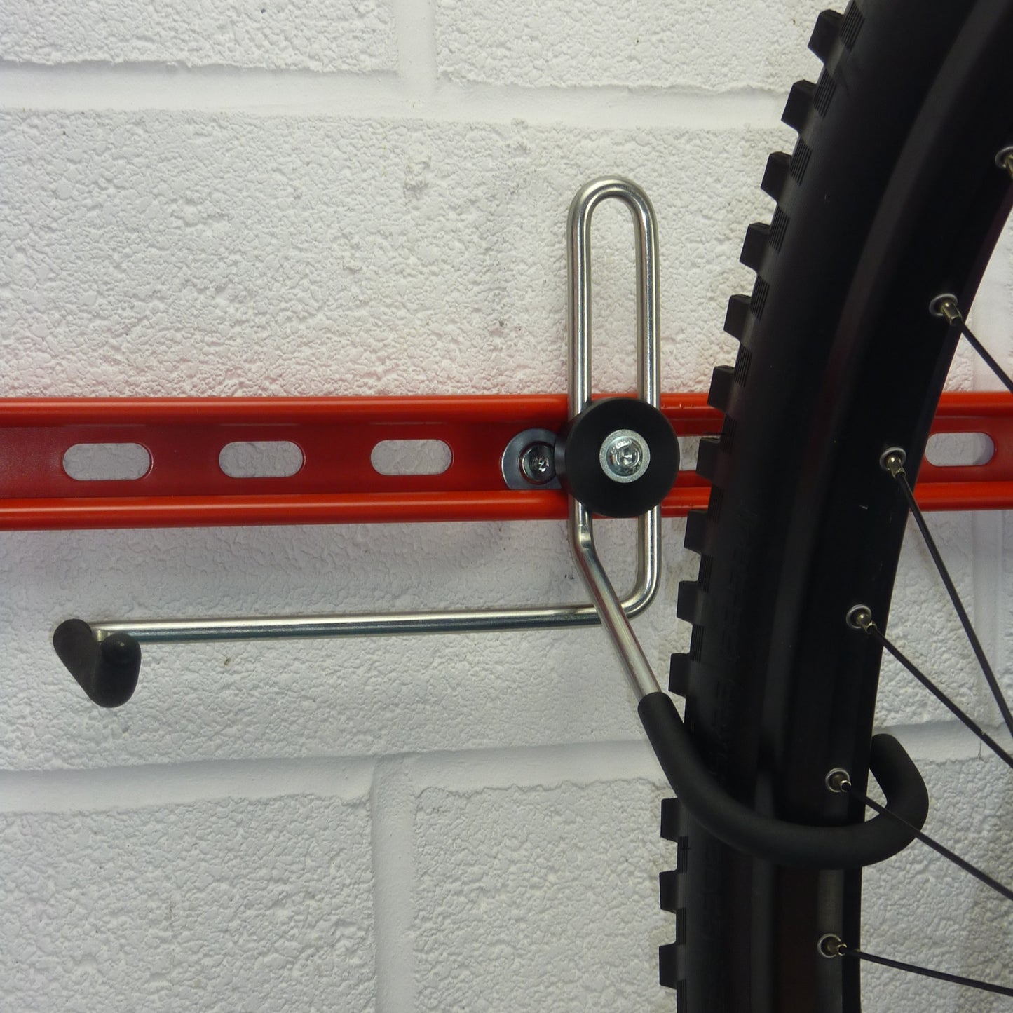 Garage bike rack for 3 bikes hook