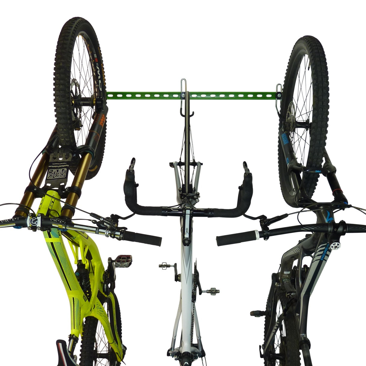 Bike wall rack for 3, 4 or 5 bikes